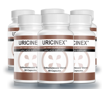 Six bottles of Uricinex